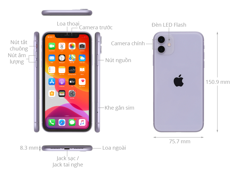 Điện thoại iPhone 11 64GB