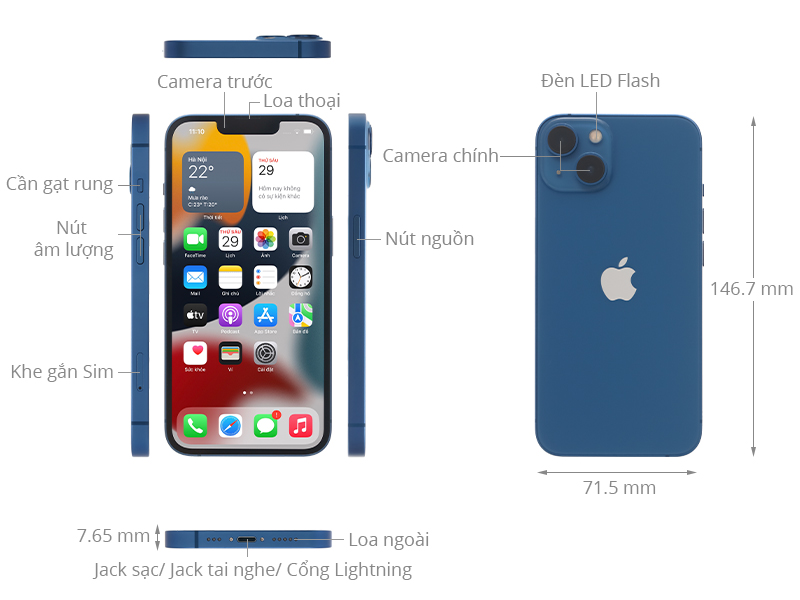 Điện thoại iPhone 13 128GB