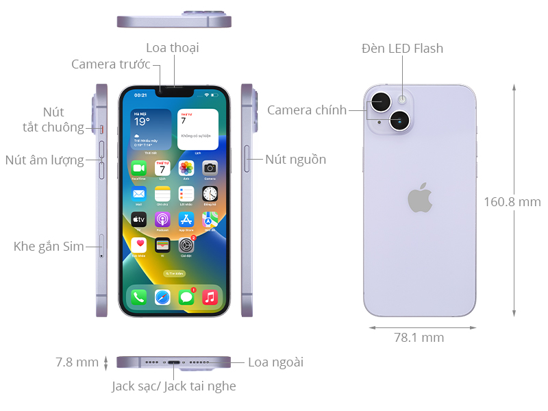 Điện thoại iPhone 14 Plus 128GB