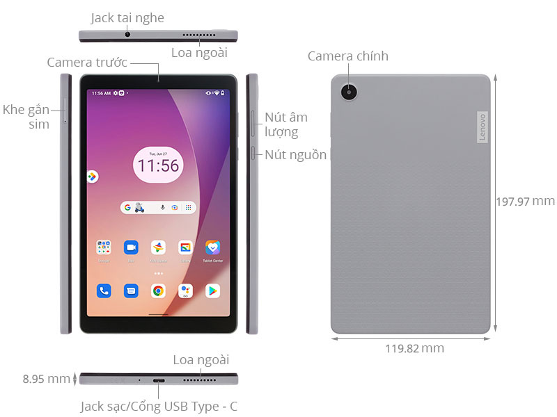 Máy tính bảng Lenovo Tab M8 (Gen 4)