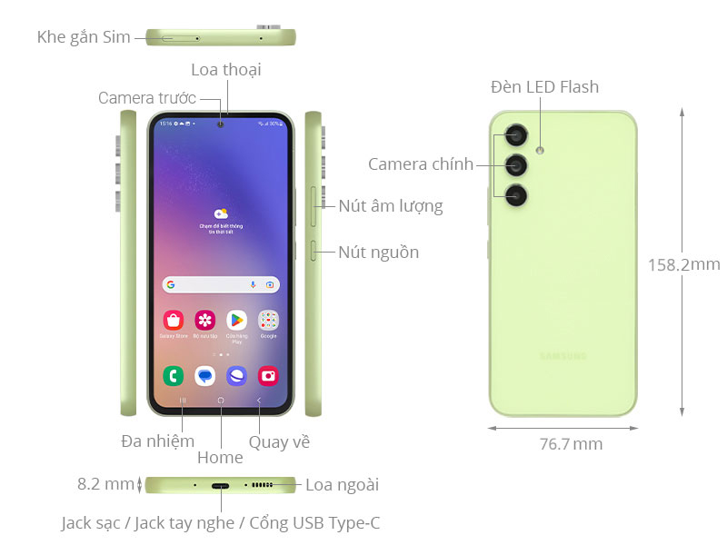 Điện thoại Samsung Galaxy A54 5G 128GB