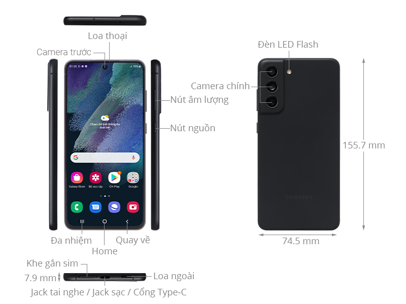 Điện thoại Samsung Galaxy S21 FE 5G (6GB/128GB)