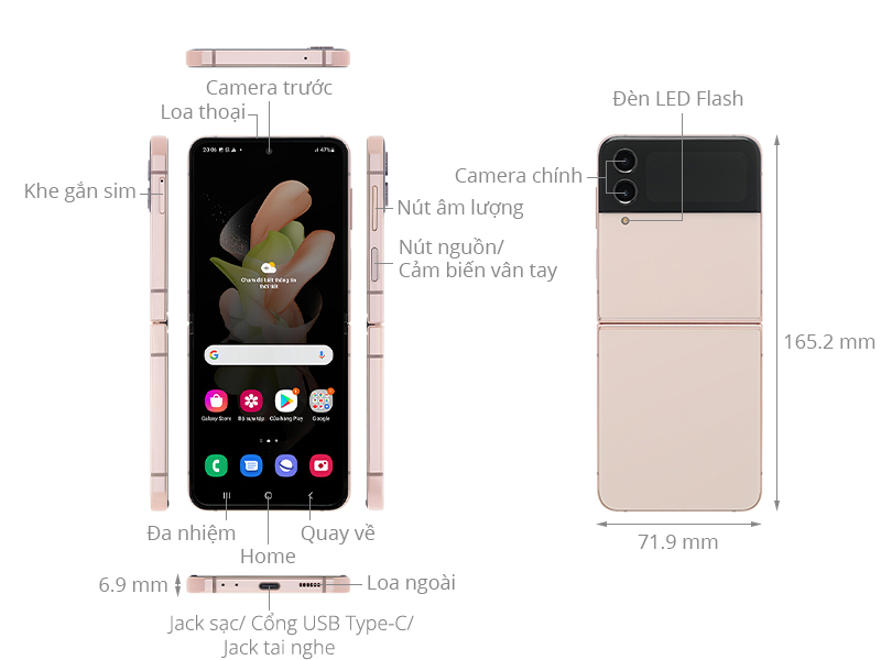 Điện thoại Samsung Galaxy Z Flip4 5G 128GB