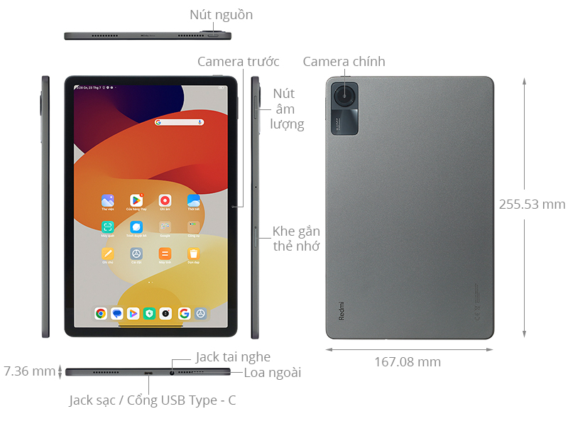 Máy tính bảng Xiaomi Redmi Pad SE 6GB